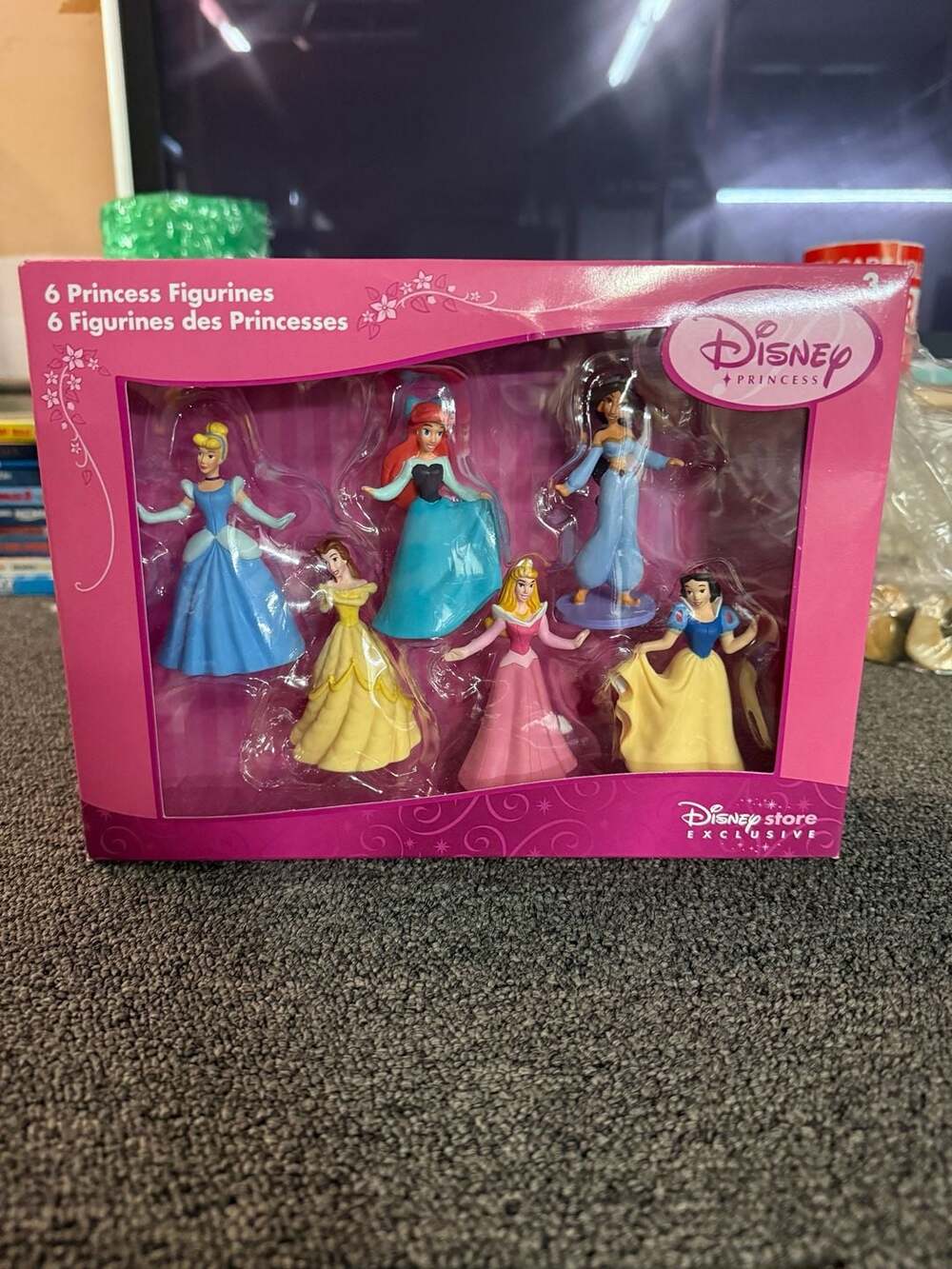 Disney Store Exclusive Disney Princess 6 Princess Figurine Set PVC